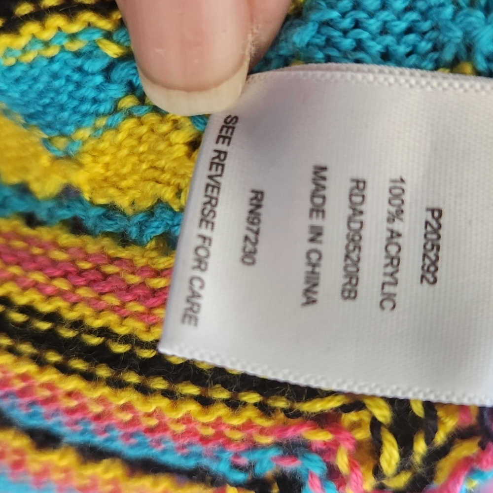 Cheri Crochet Mini Dress - Black/combo-EUC - Picture 6 of 6